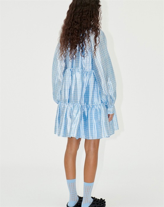 Jasmine Kjole - Blue Check